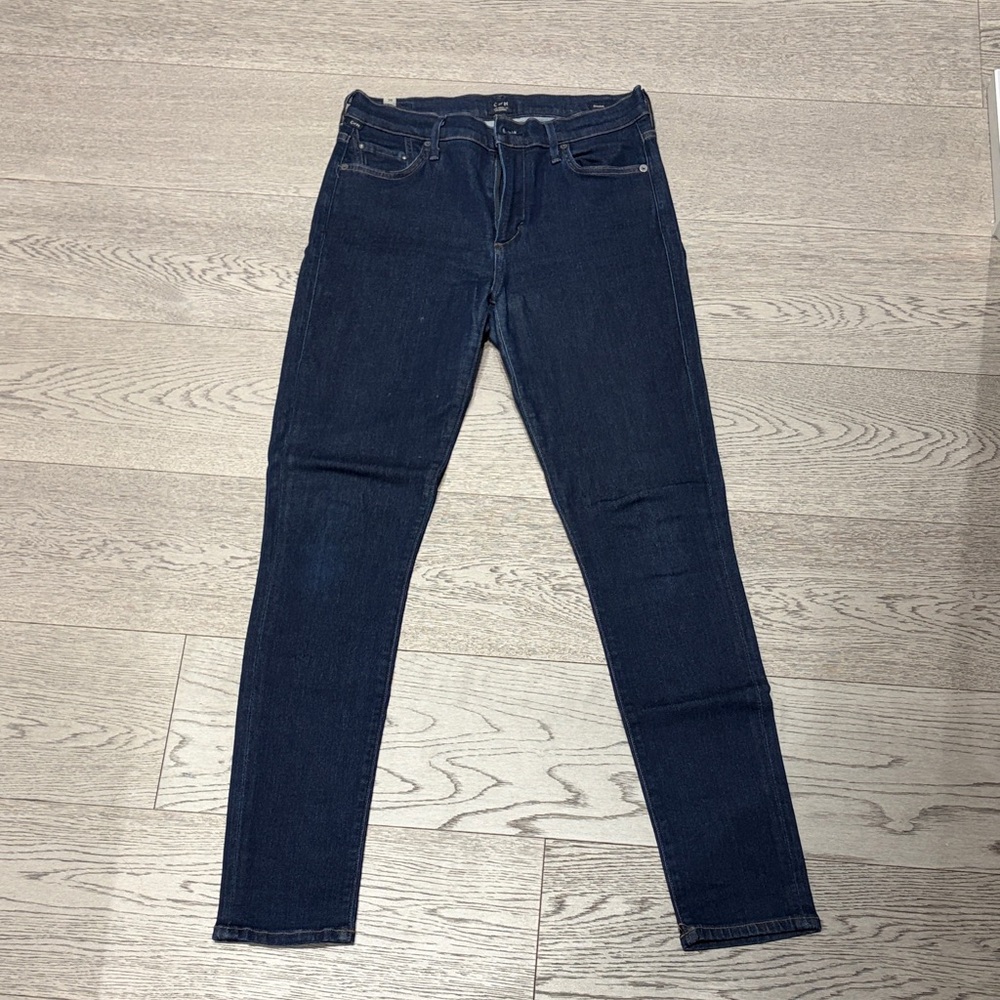 Citizens Of Humanity Dark Blue Rocket High Rise Skinny Jeans